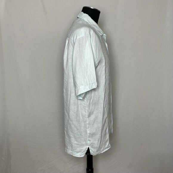 Cubavera 100% Linen Short Sleeve Button Down Shirt - Mens L - Picture 3 of 7